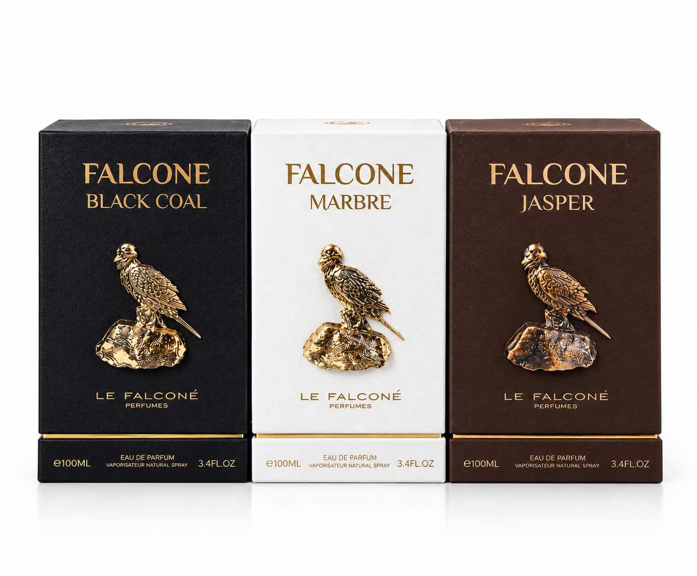 Perfumes Pack Falcone (Black Coal + Marbre + Jasper) / 100 ML